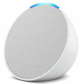 Smart Speaker Bluetooth Amazon Echo Pop com Alexa Branco - ECHOPOP