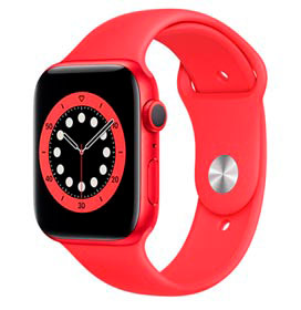 Apple Watch Series 6 (PRODUCT)RED, 44mm, GPS, com Pulseira Esportiva Vermelha
