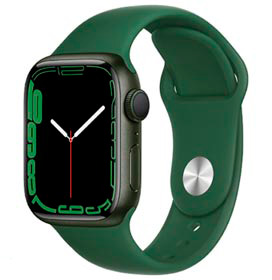 Apple Watch Series 7 (GPS, 41mm) - Caixa de Alumínio Verde - Pulseira Esportiva Trevo