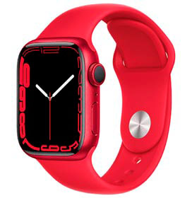 Apple Watch Series 7 (GPS, 45mm) - Caixa de Alumínio (PRODUCT)RED - Pulseira Esportiva (PRODUCT)RED