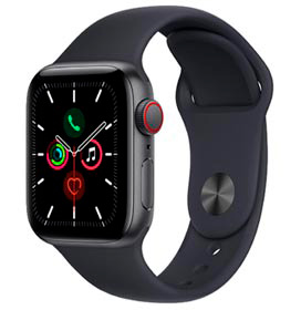 Apple Watch SE (GPS + Cellular, 40mm) Caixa de Alumínio Cinza-Espacial Pulseira Meia-Noite