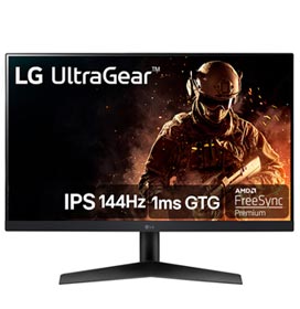 Monitor Gamer LG 24" UltraGear LED IPS com 144Hz e 1ms - 24GN60R
