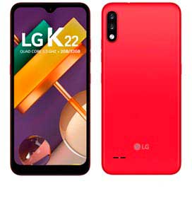 Smartphone K22 Red LG, com Tela de 6,2", 4G, 32GB,e Câmera Dupla de 13 MP + 2 MP - LMK200BMW.ABRARD