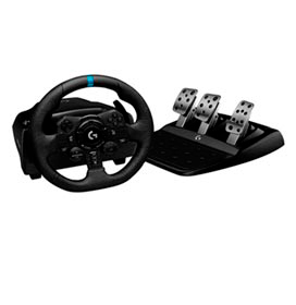 Volante Logitech G923 Racing Wheel Para PS5, PS4 E PC com Force Feedback Trueforce Preto - 941000148