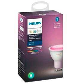 Lâmpada Inteligente Controlada por Wi-fi e Bluetooth GU10 - Philips Hue