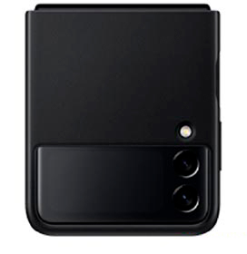 Capa Protetora para Galaxy Z Fold3 de Couro Preto - Samsung - EF-VF711LBEGWW